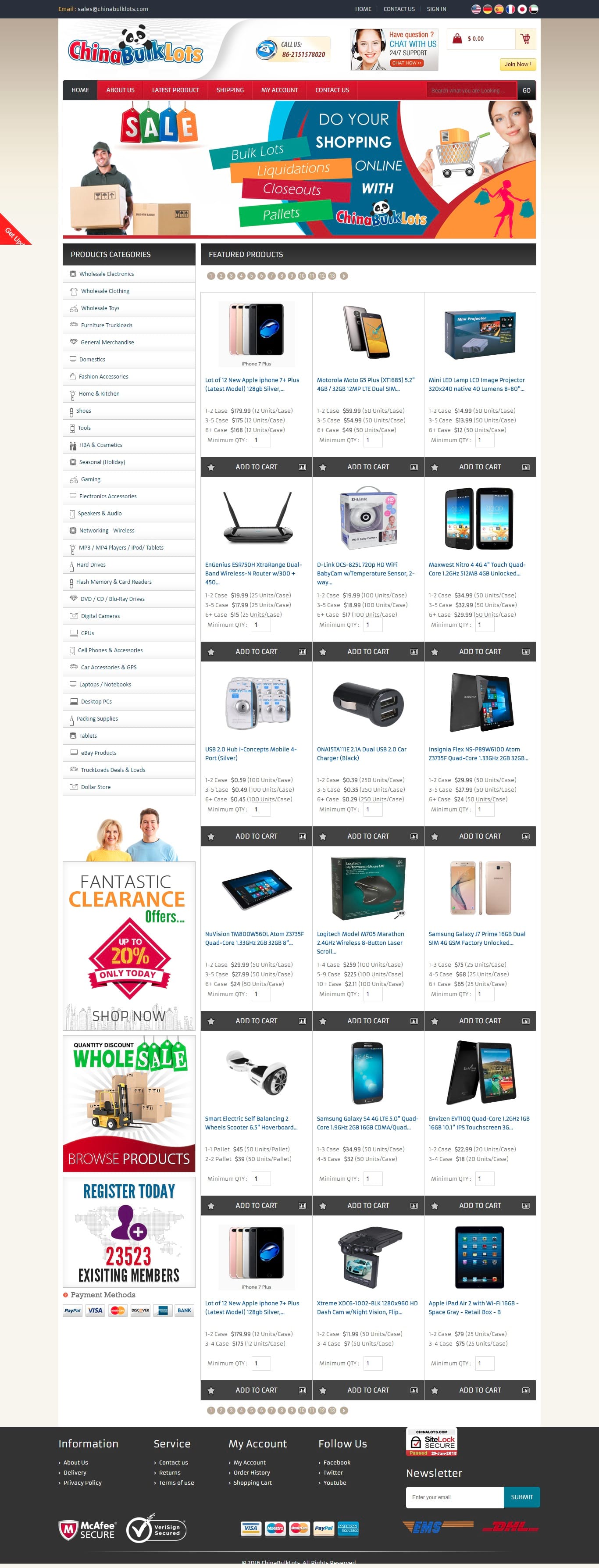 Chinabulklots Ecommerce Web Development