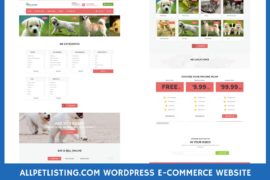 Allpetlisting WordPress Ecommarce Website Development and Subscription System