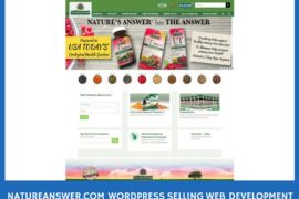 Natureanswer WordPress Selling Website Development